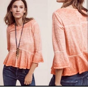 Anthropologie Akemi + Kin orange ombré Top